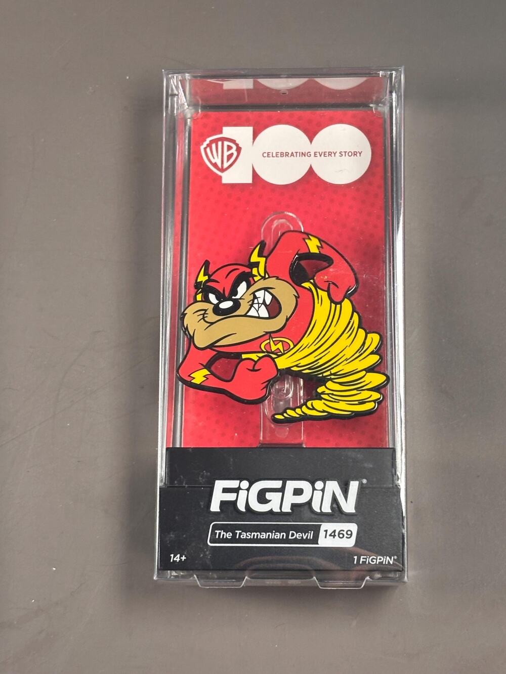 FigPin Loony Toons The Tasmanian Devil as The Flash #1469 New Enamel Pin